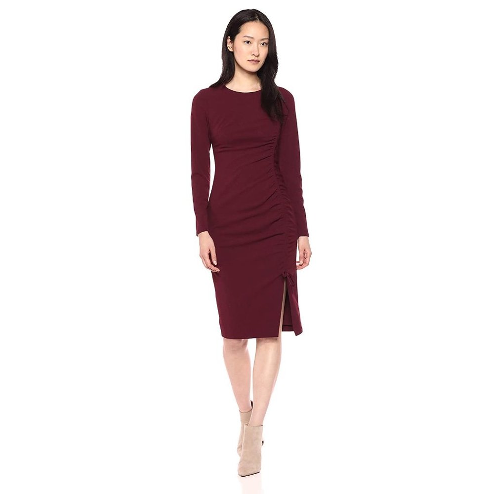 RACHEL Rachel Roy Women's Emmett Dress, Port Wine, Small